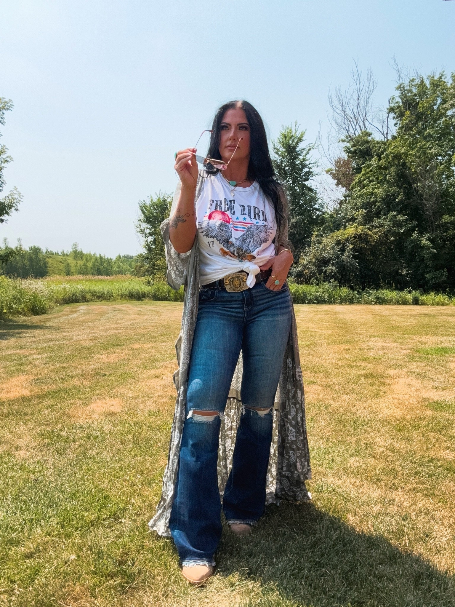 Use code: ambergoobs at ThreeBirds Nest to save$$. Jeans size down one than your true denim fit. Ex: I’m a 29 wearing a 28. They do have tummy control panel.

#LTKootd #LTKOver40 #LTKMidsize
