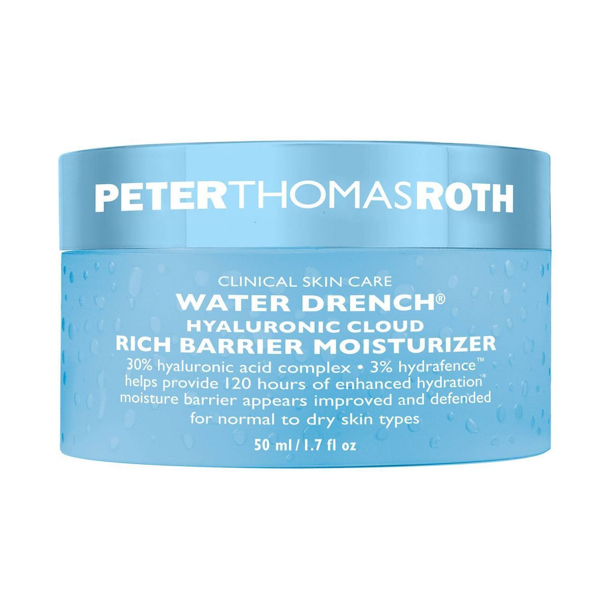 PETER THOMAS ROTH Water Drench Hyaluronic Cloud Rich Barrier Moisturizer - 1.7 fl oz - Ulta Beaut... | Target