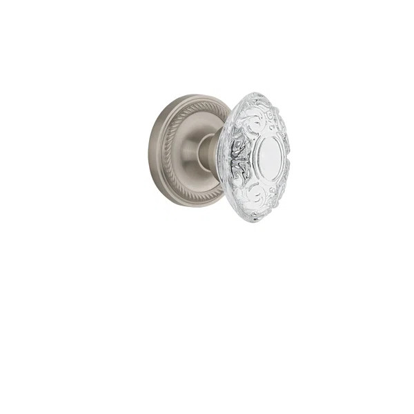 Victorian Single Dummy Door Knob with Rope Rosette | Wayfair North America