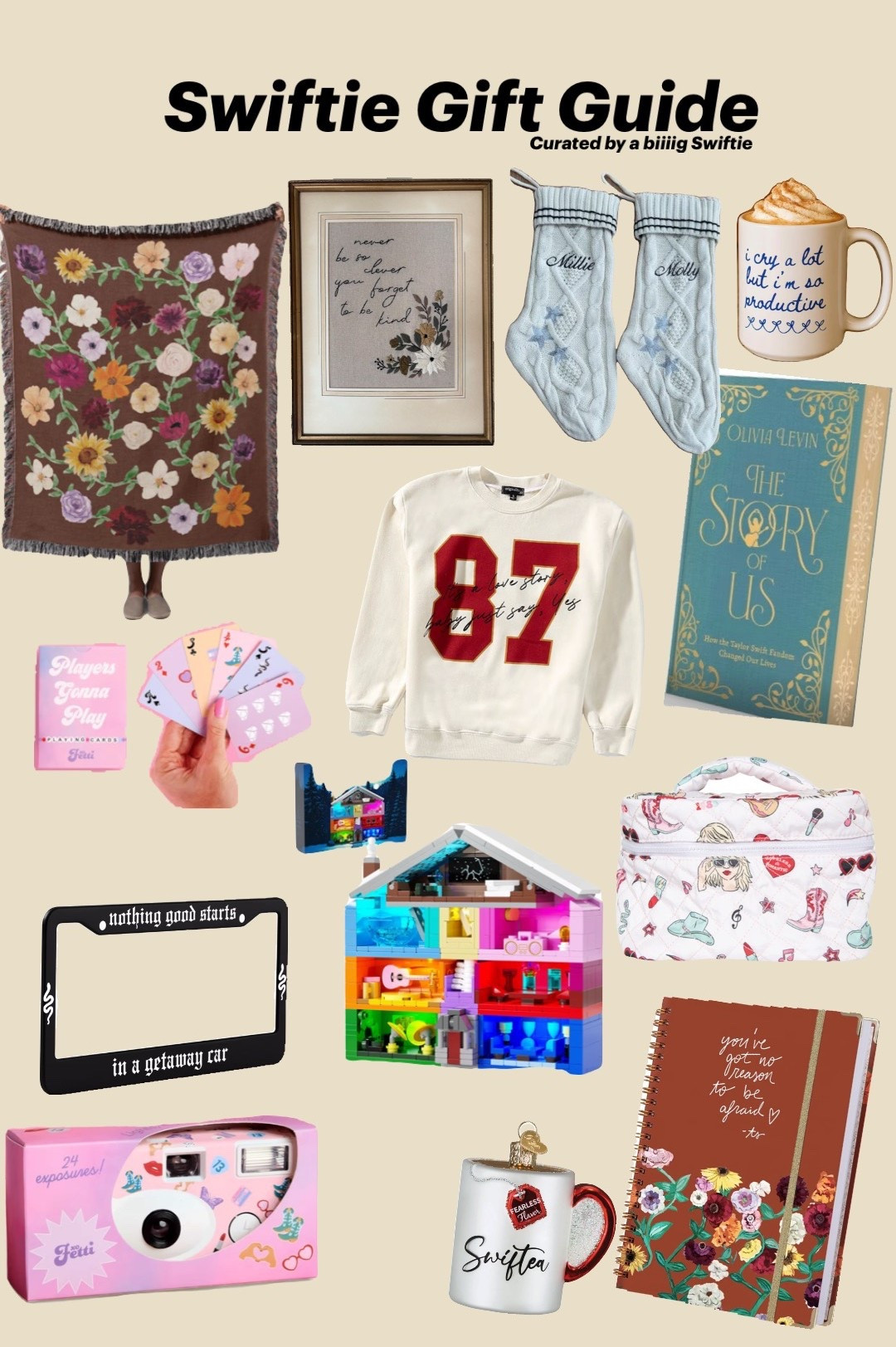 Swiftie Gift Guide Part 2 - curated by a Swiftie! Gifts I’d actually want as a Taylor Swift Fan 


Gift Guide | Taylor Swift | Swiftie | Home Gifts | Books 

#LTKGiftGuide #LTKFindsUnder100 #LTKHoliday