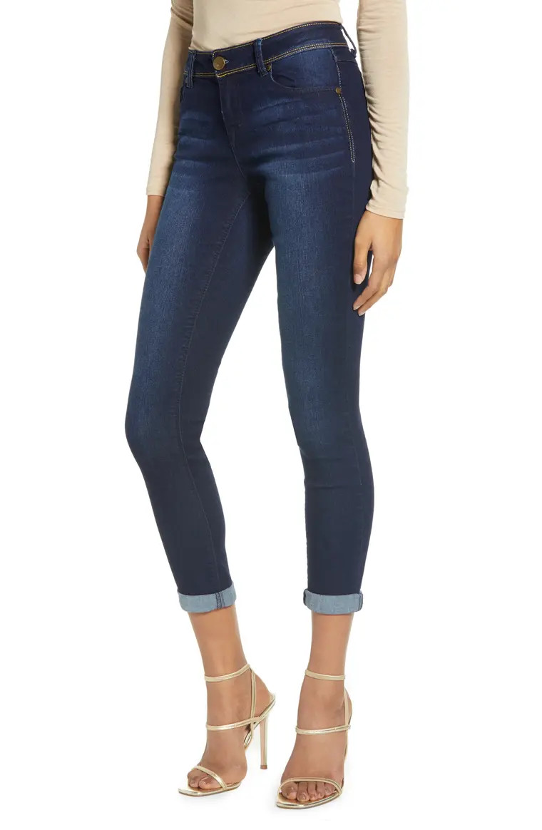Gold Stitch Ankle Skinny Jeans | Nordstrom