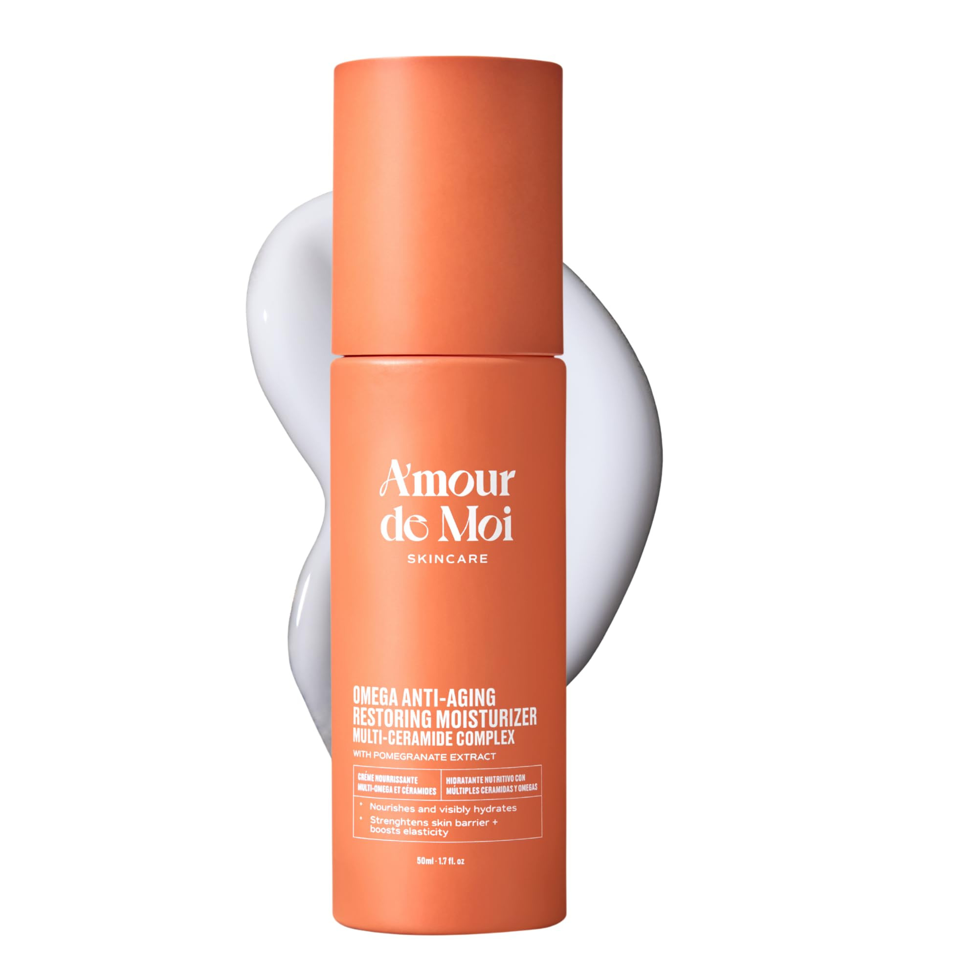 Omega Multi-Ceramide Face Moisturizer – Lightweight, Hydrating Barrier Repair Moisturizer & Cer... | Amazon (US)