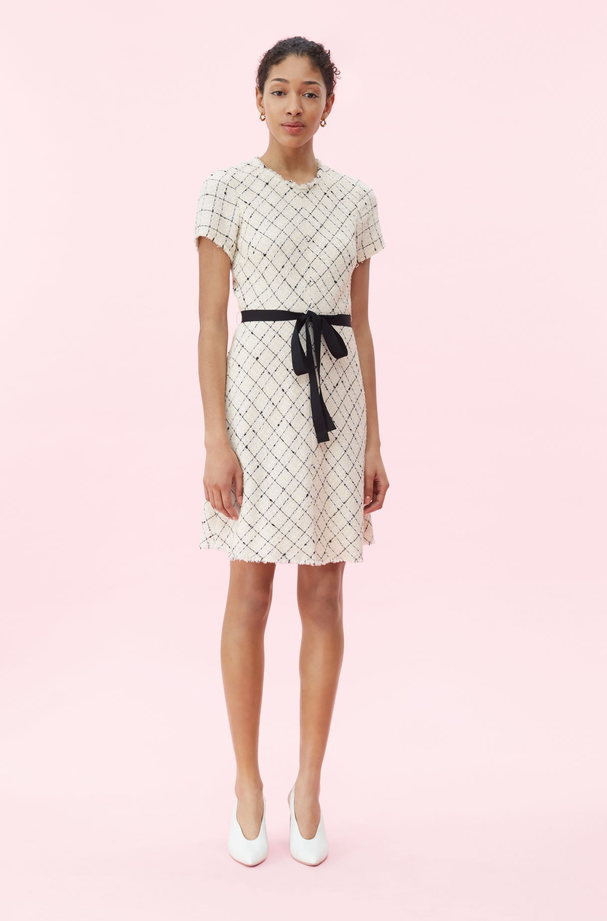 Plaid Tweed Dress | Rebecca Taylor