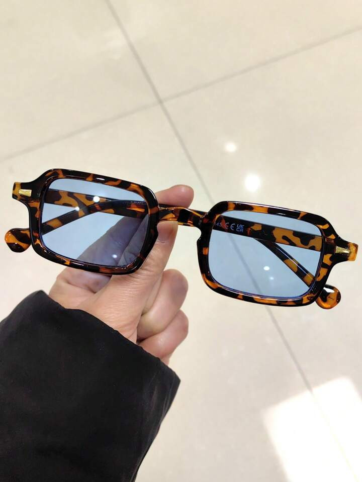 1pair Women Tortoiseshell Square Frame Vintage Fashion Glasses For Daily Life | SHEIN