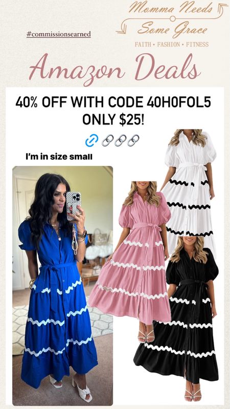Rick rack dress on promo! 

40% off with code 40H0FOL5
Only $25!

I’m in a size small!

#LTKFindsUnder100 #LTKSaleAlert #LTKSeasonal