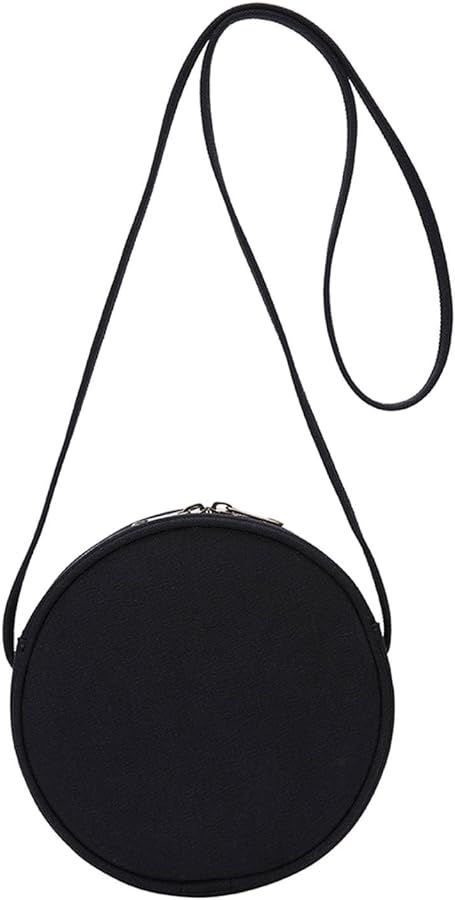 Round Crossbody Wallet, Fashion Circle Crossbody Purse Clutch Handbag | Amazon (US)