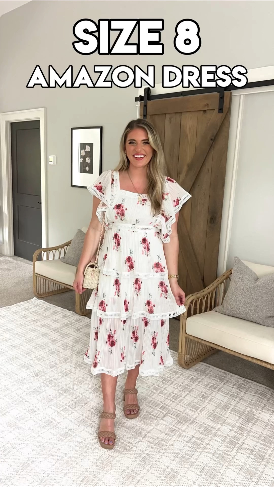 The most gorgeous floral dress. Looks just like lulus for way less & prime. So flattering & comfy. 10/10. TTS - M 
•⭐️Fav nip covers - use code MORGBULLARD for 10% off ⭐️
•fav shaping shorts $20 prime. TTS M/L
•heels TTS 

Wedding guest dress. Amazon wedding guest dress prime ruffle dress white floral dress vacation dress girly dress 


#LTKunder50 #LTKFind #LTKwedding