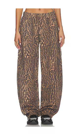 Ryan Barrel Sweatpant in Olive Leopard | Revolve Clothing (Global)