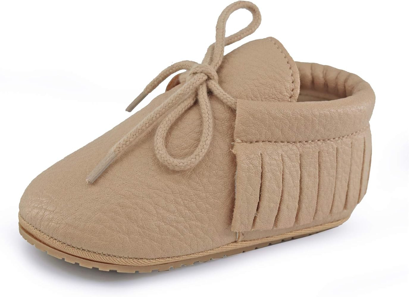 WILLFUN Baby Boys Girls PU Leather Shoes Soft Rubber Sole Lace-up Oxford Sneakers Infant Crib Shoes  | Amazon (US)