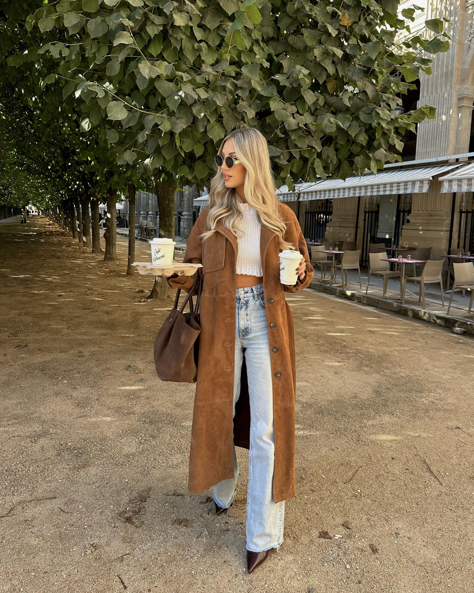 Suede trench 

#LTKeurope #LTKluxury #LTKautumn