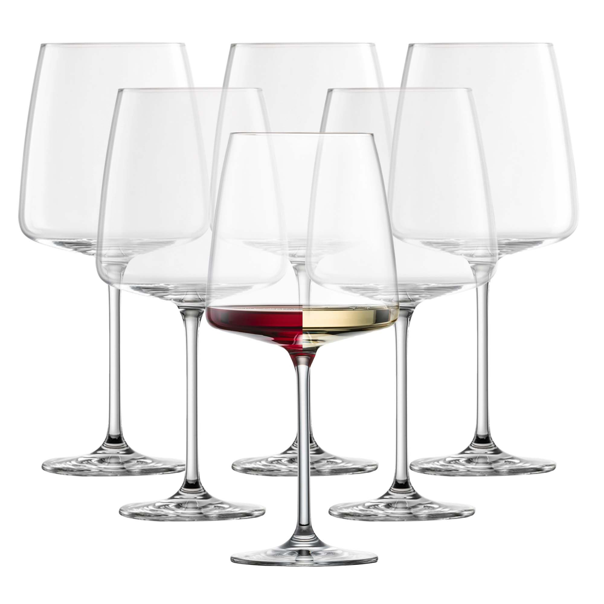 ZWIESEL GLAS Sensa Burgundy Red Wine Glass (Set of 6), Wine Glasses for Red and White Wine, Dishw... | Amazon (US)