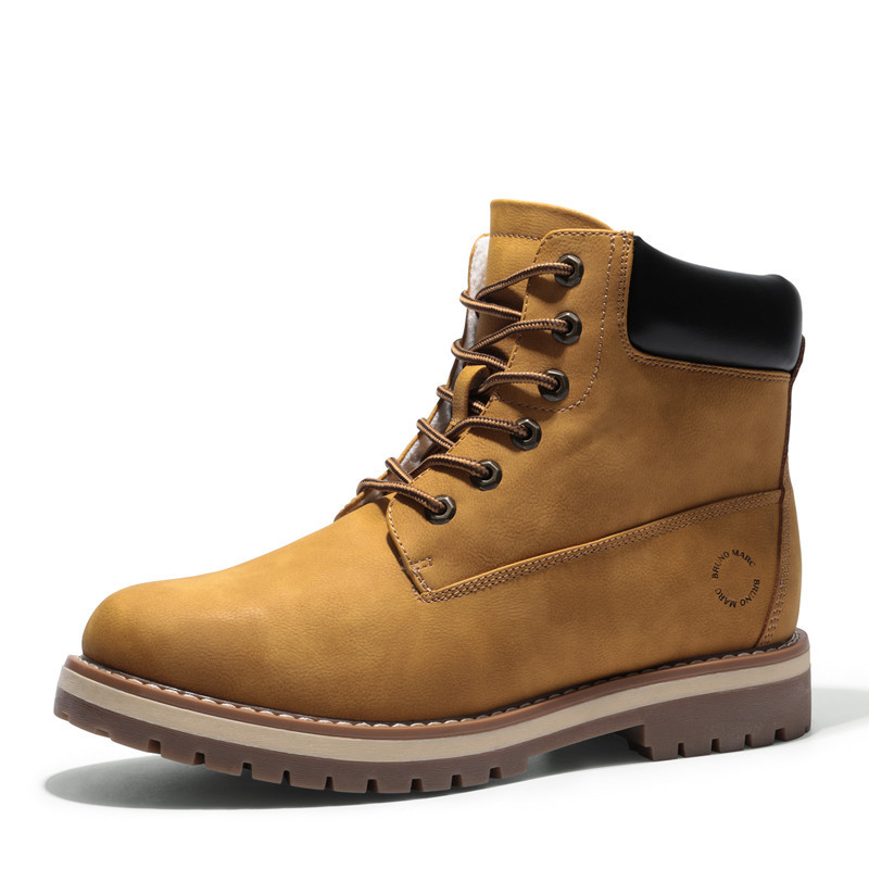 BRUNO MARC Men s Faux Fur Combat Snow Boots | Dream Pairs