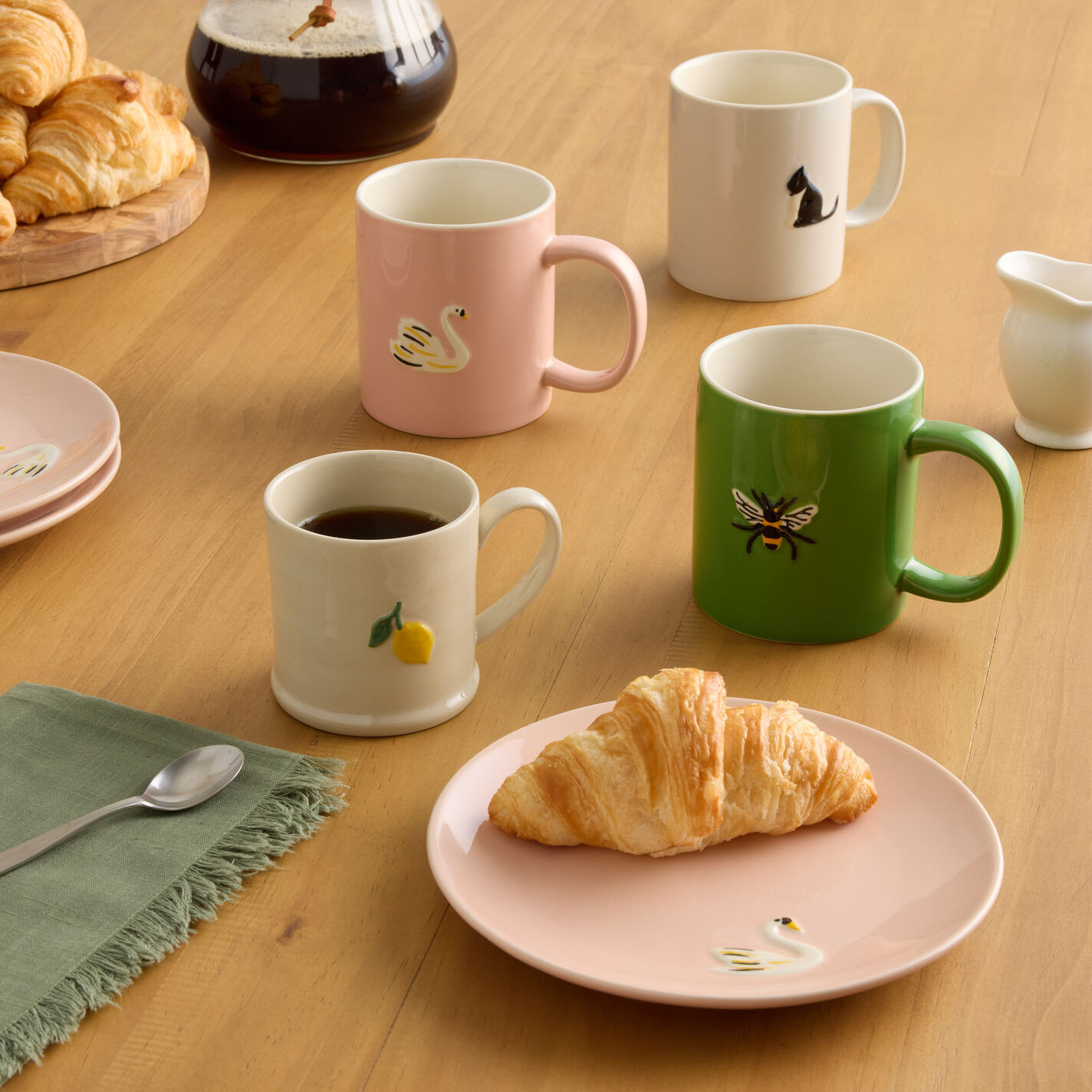 Keepsake Small Hand Painted Ceramic Mug | World Market