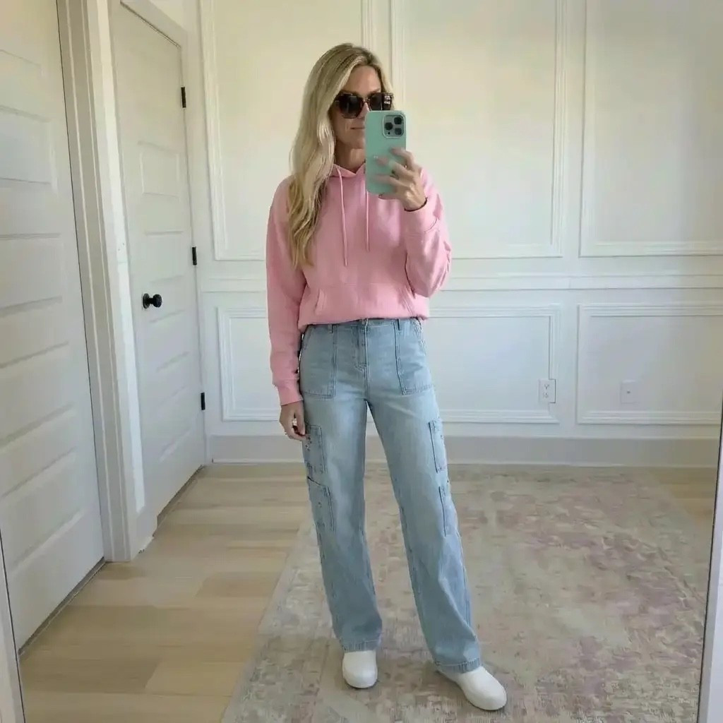 Soft morning light, quiet confidence. A blush pink hoodie layered with relaxed, lived-in denim—easy, effortless, and a little nostalgic. This is the kind of outfit that feels like a deep breath: casual but intentional, cozy yet put-together. Neutral textures, clean lines, and that off-duty energy that works for coffee runs, travel days, or slow weekends at home. Simple pieces, styled to feel like you.

Hashtags

#trendyheidi #trendywithapassport #casualchic
#effortlessstyle #everydayoutfit #weekendwear
#cozyvibes #neutrallook #softaesthetic
#pinkhoodie #denimstyle #laidbackfashion
#offdutystyle #moderncasual #simpleoutfits
#ootdinspo #comfortableandcool #cleanstyle
#minimalvibes #traveldaylook

#LTKValentine #LTKdayinmylife #LTKgrwm