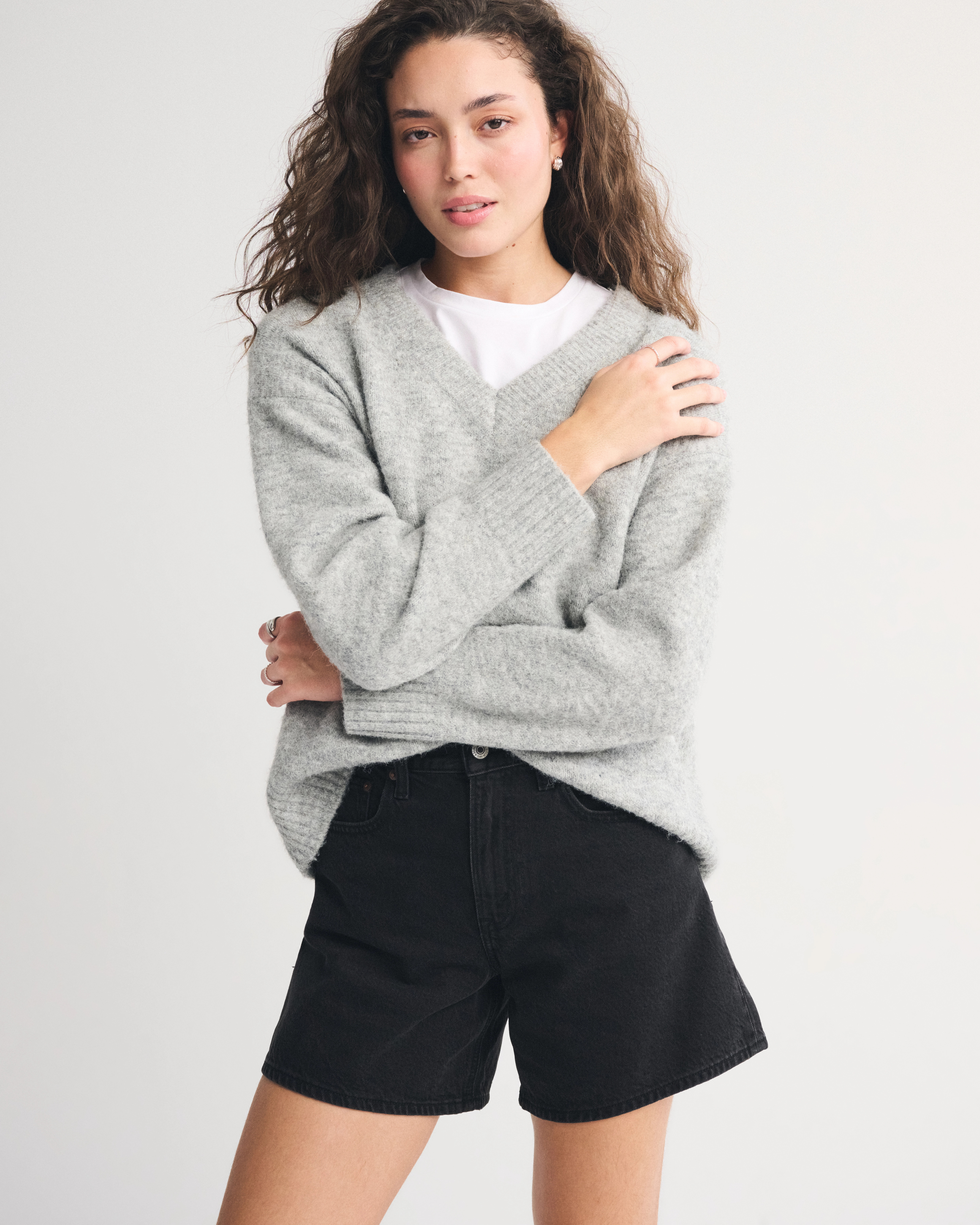 High Rise Loose Short | Abercrombie & Fitch (US)