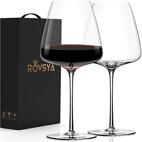OJA Red Wine Glasses Set of 2, Large Burgundy Glasses 23 OZ, Hand Blown Crystal Glass Light, Clea... | Amazon (US)