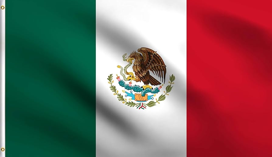 DMSE Mexico Mexican MX Pride Flag 4X6 Ft Foot 100% Polyester 100D Flag UV Resistant (4' X 6' Ft F... | Amazon (US)