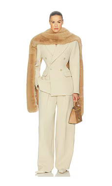 Helsa Faux Fox Scarf in Bisque from Revolve.com | Revolve Clothing (Global)