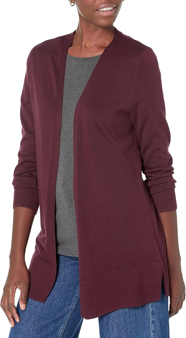 Amazon Essentials Women's Lightweight Open-Front Cardigan Sweater (Available in Plus Size) | Amazon (US)