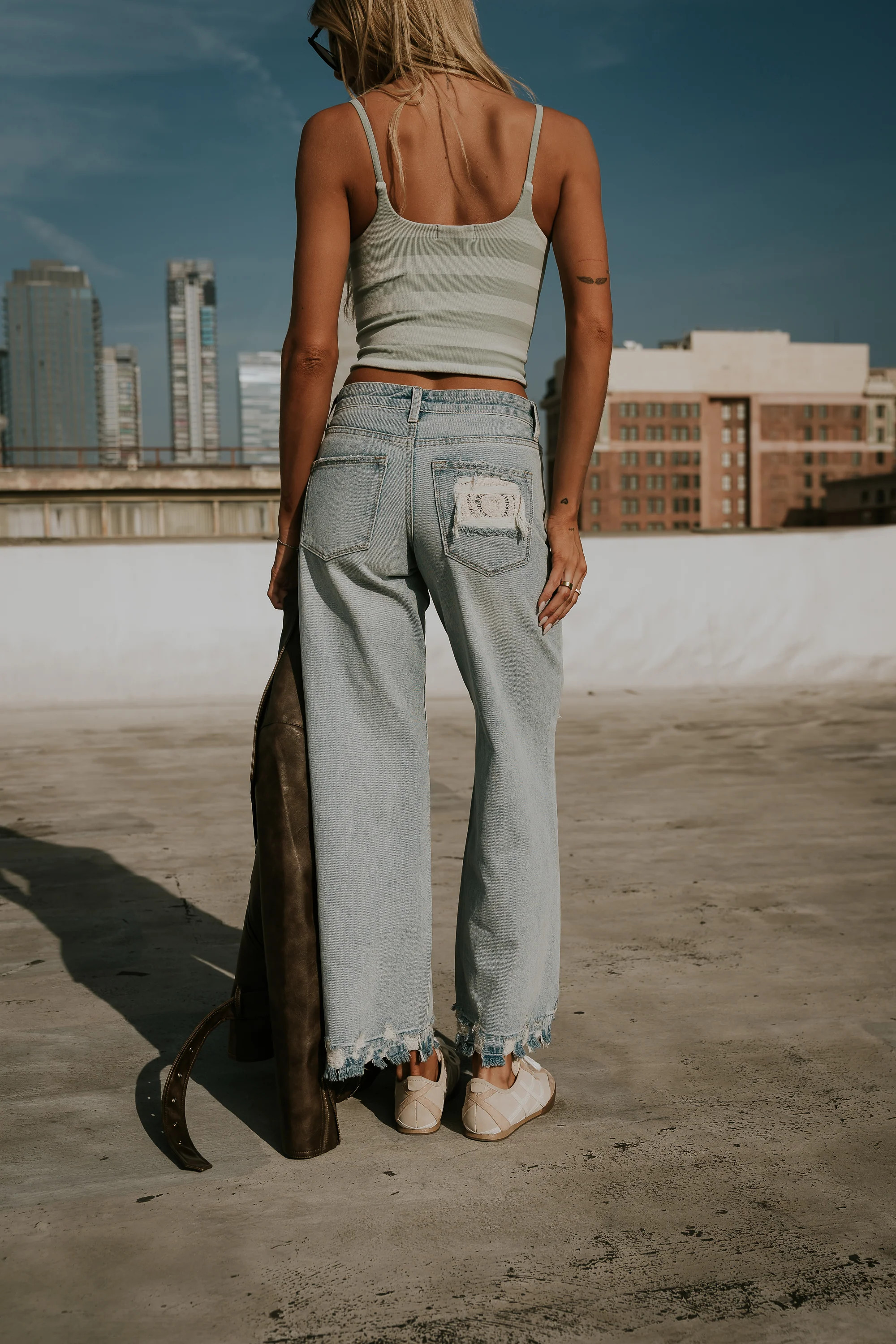 Marvin Crochet Wide Leg Jeans | Böhme US