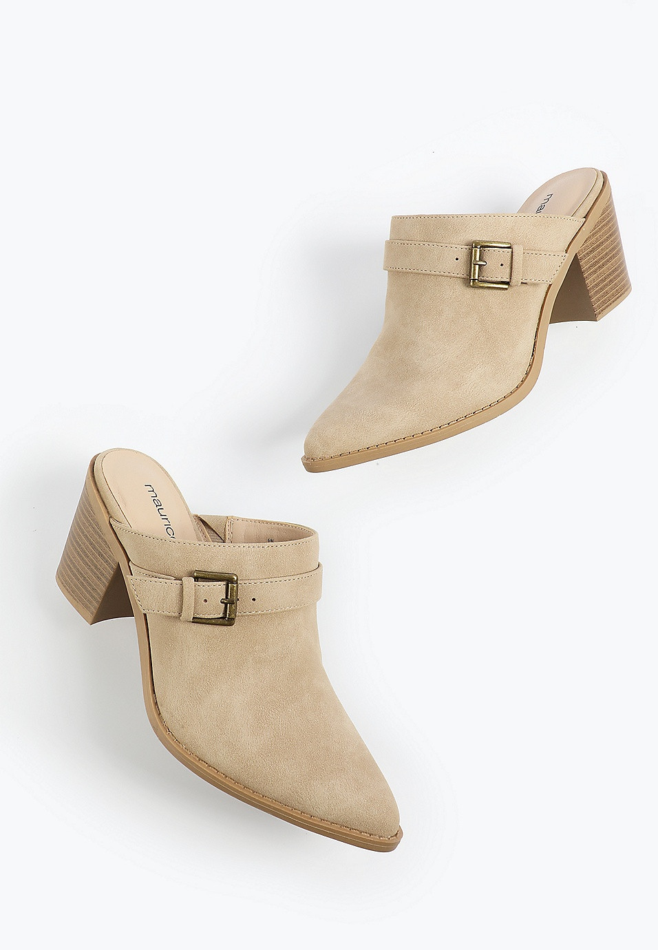 SuperCush Suede Closed Toe Mule Heel | Maurices