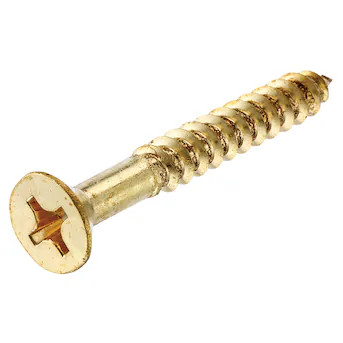 Hillman #4 x 3/4-in Brass Interior Wood screws ( 6 -Per Box ) | Lowe's