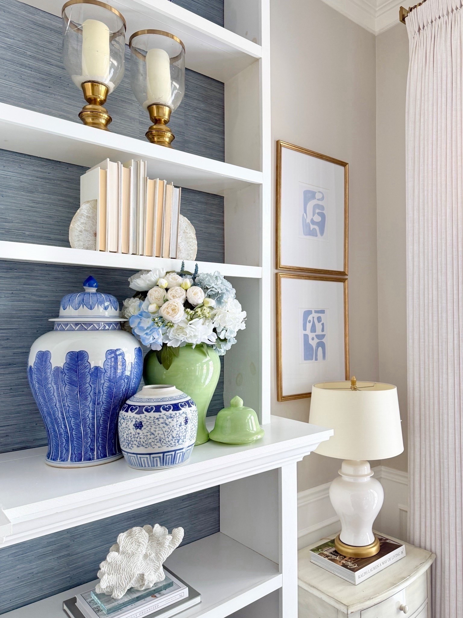 A pretty and chic spring corner💙💚

living room decor, spring decor, ginger jar, Matisse, gold frame, lamp, chic decor, chic finds 

#LTKHome #LTKSeasonal