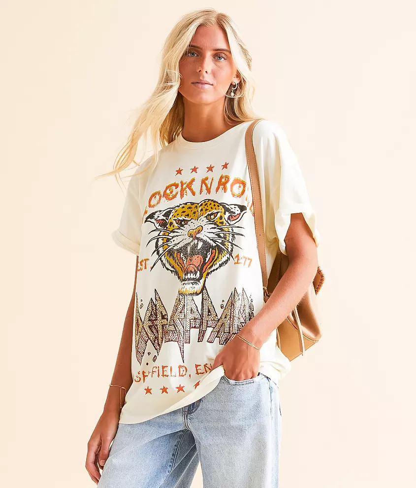 Def Leppard Oversized Band T-Shirt | Buckle
