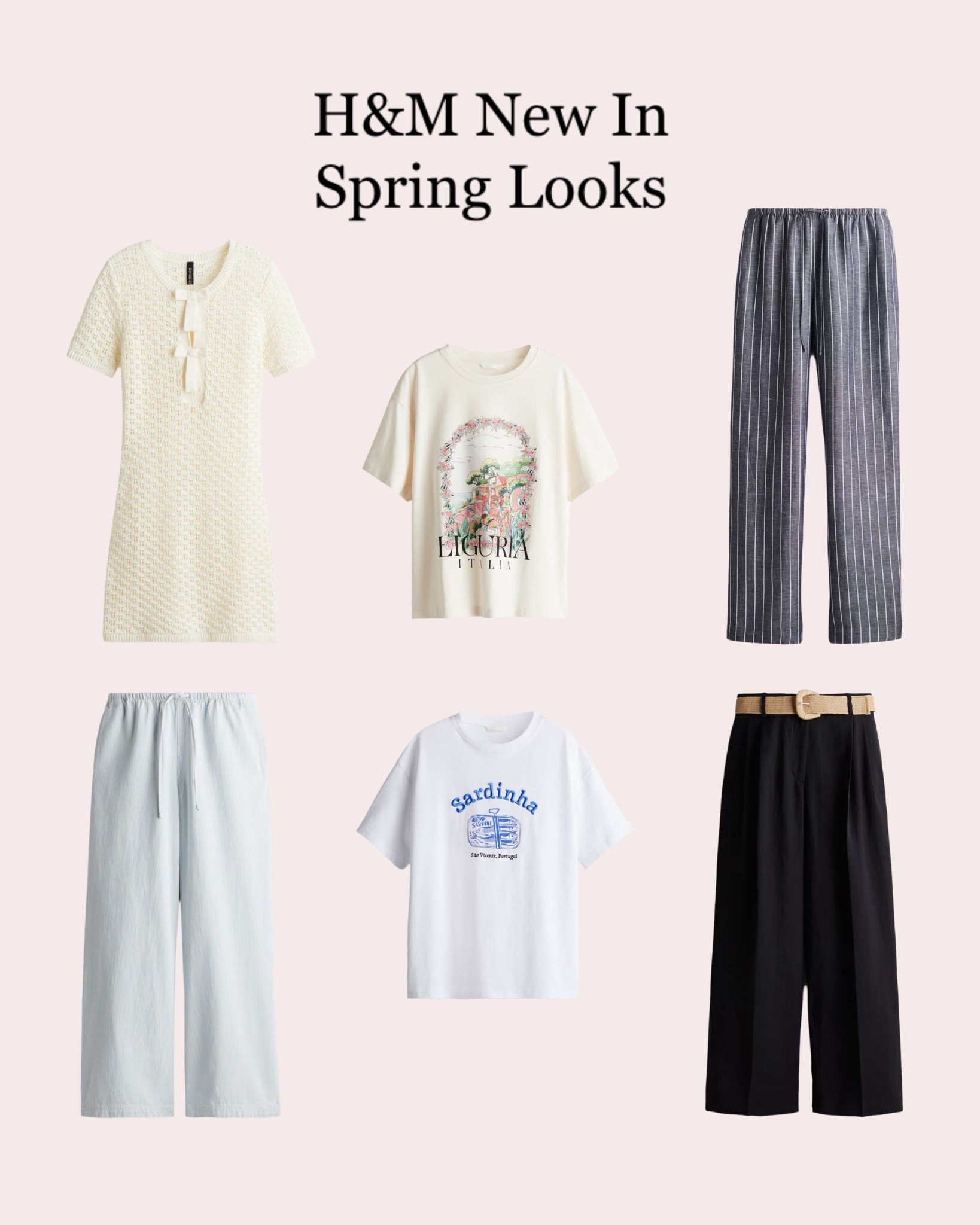 H&M New In Faves for Spring 🌷🌼

I love these Spring pieces 🤍

Linen trousers, denim drawstring trousers, knit dress, oversized t shirt, pinstripe trousers, spring looks 






#LTKuk #LTKspring #LTKeurope