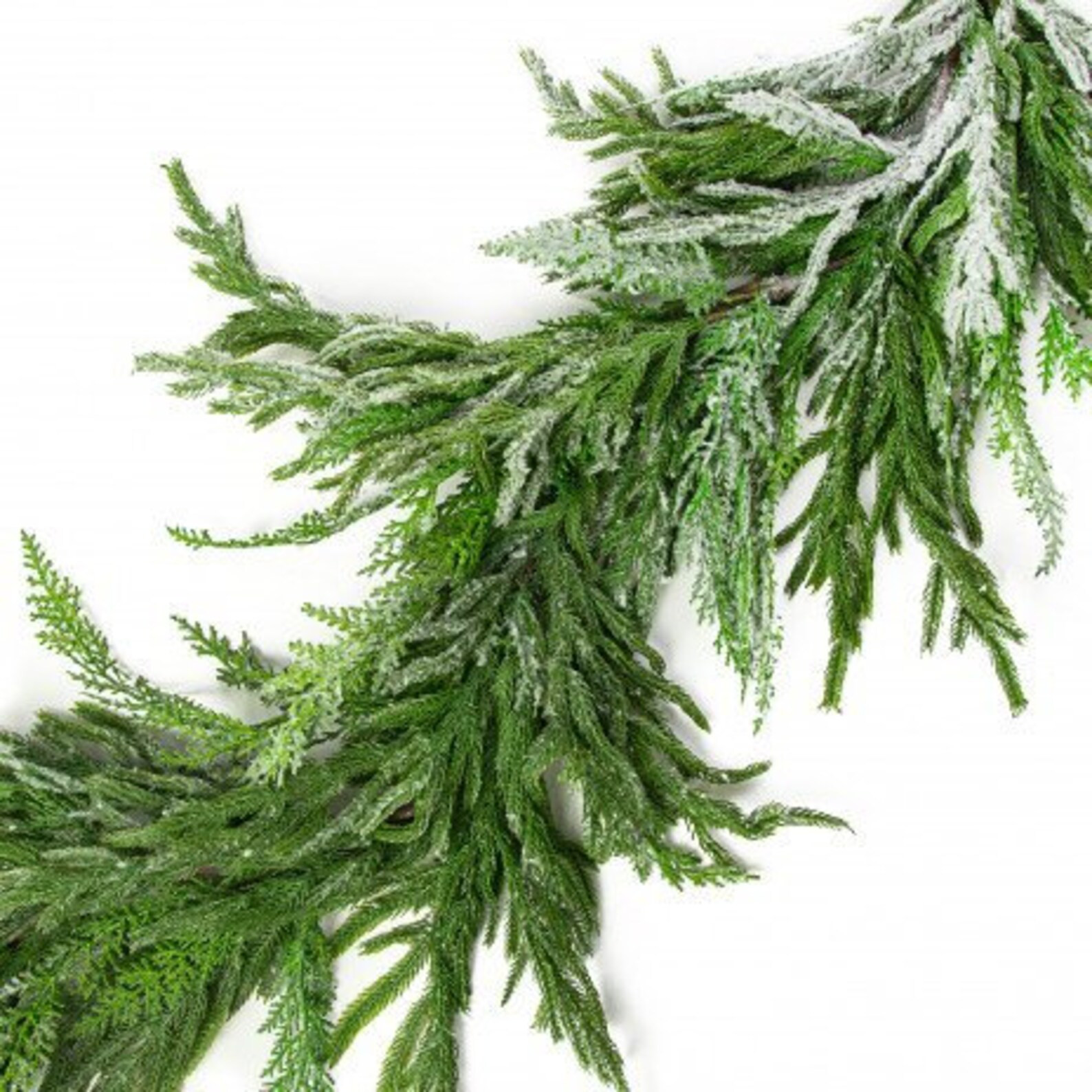 Christmas Snowy Pine Garland 5ft Holiday Decorating Wedding Decorating Farmhouse Mantle Decor Nat... | Etsy (US)