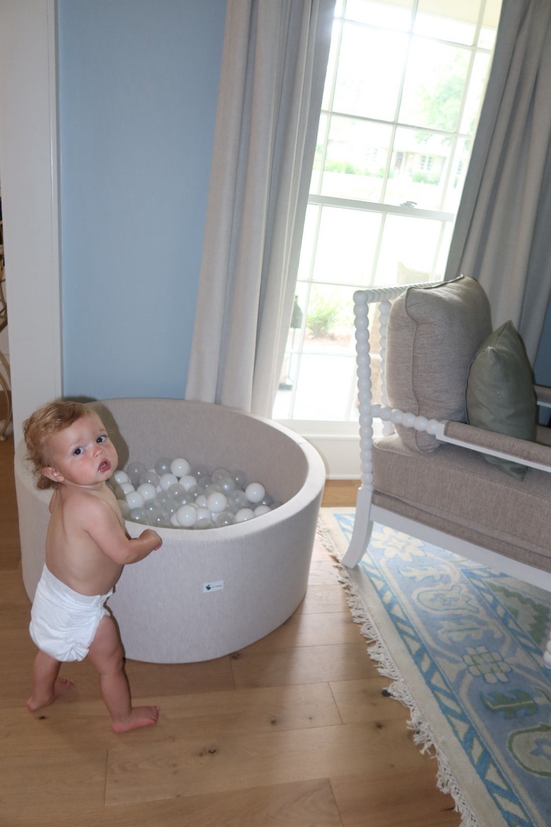 Ball pit that is actually beautiful in your home! 

#LTKHome #LTKBaby