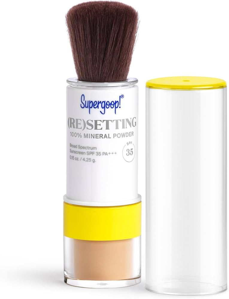 Supergoop! (Re) setting Mineral Powder, Medium - 0.15 oz - Makeup Setting Powder + Broad Spectrum... | Amazon (US)