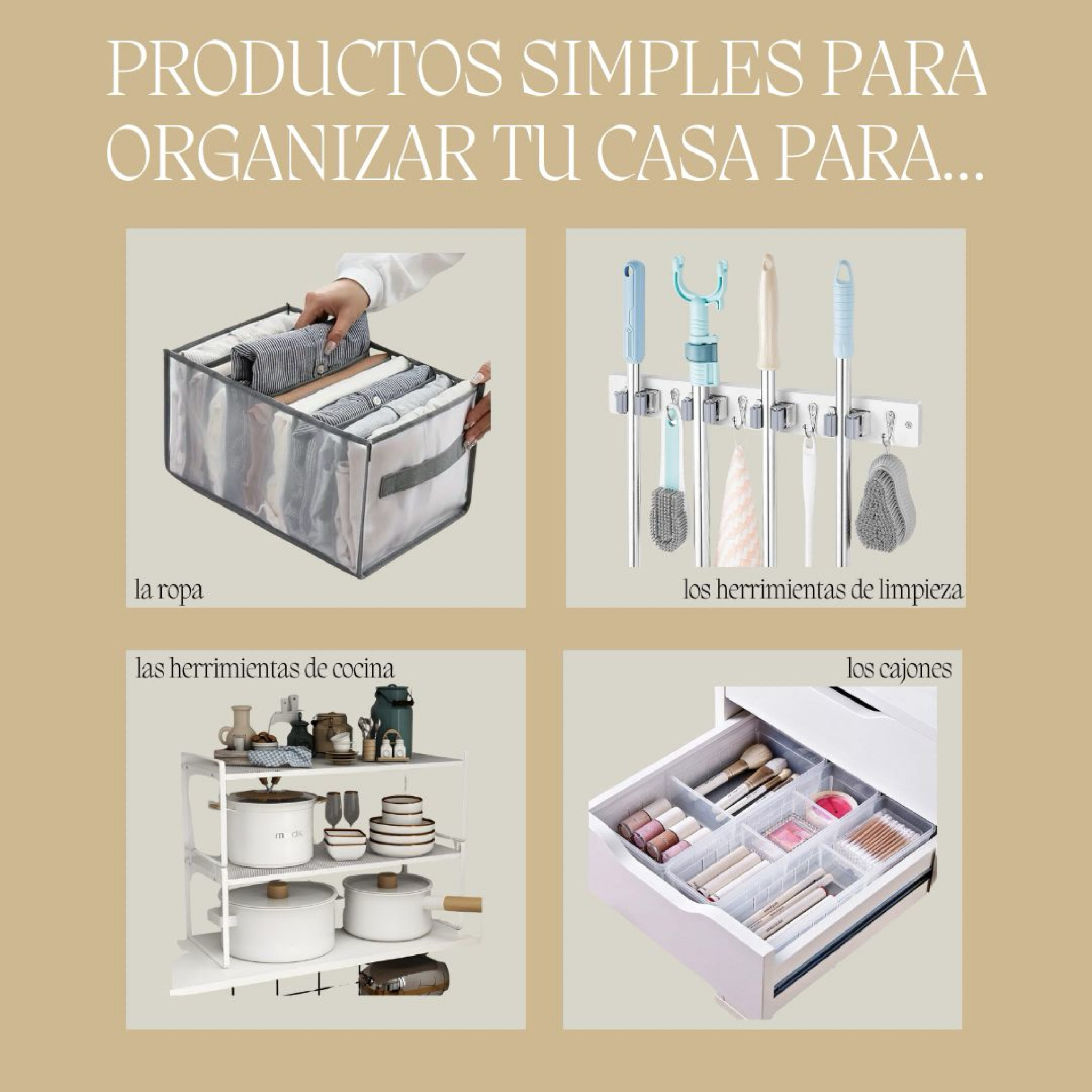 Todos tenemos ese lugar en nuestra casa que parece que nunca puede organizarse. Ya no hay excusas porque aqui tienes cuatro productos que pueden organizar tu casa en un instante!

#LTKHome #LTKFindsUnder100