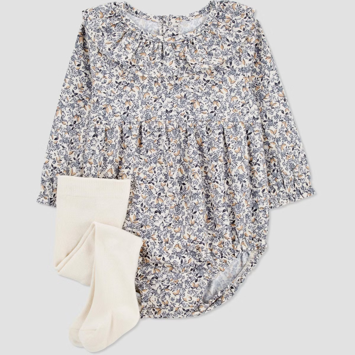 Carter's Just One You®️ Baby Girls' 2pc Floral Romper with Tights - Blue 9M | Target