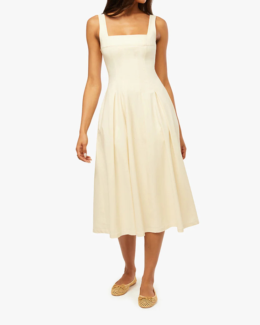 Corset Pleated Midi Dress | We Wore What