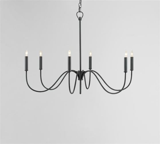Woodhouse Iron Chandelier (34"-58") | Pottery Barn (US)