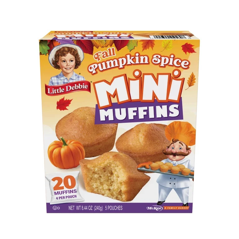 Snack Cakes, Little Debbie Family Pack Mini Muffins (Pumpkin Spice) | Walmart (US)