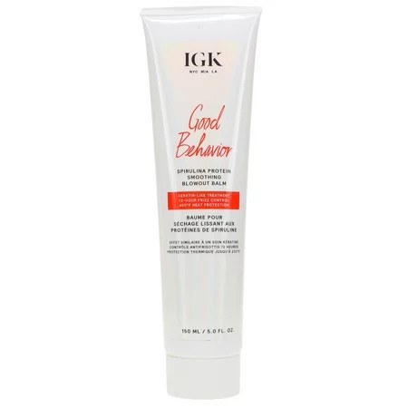IGK Good Behavior Spirulina Protein Smoothing Blowout Balm 5 oz | Walmart (US)