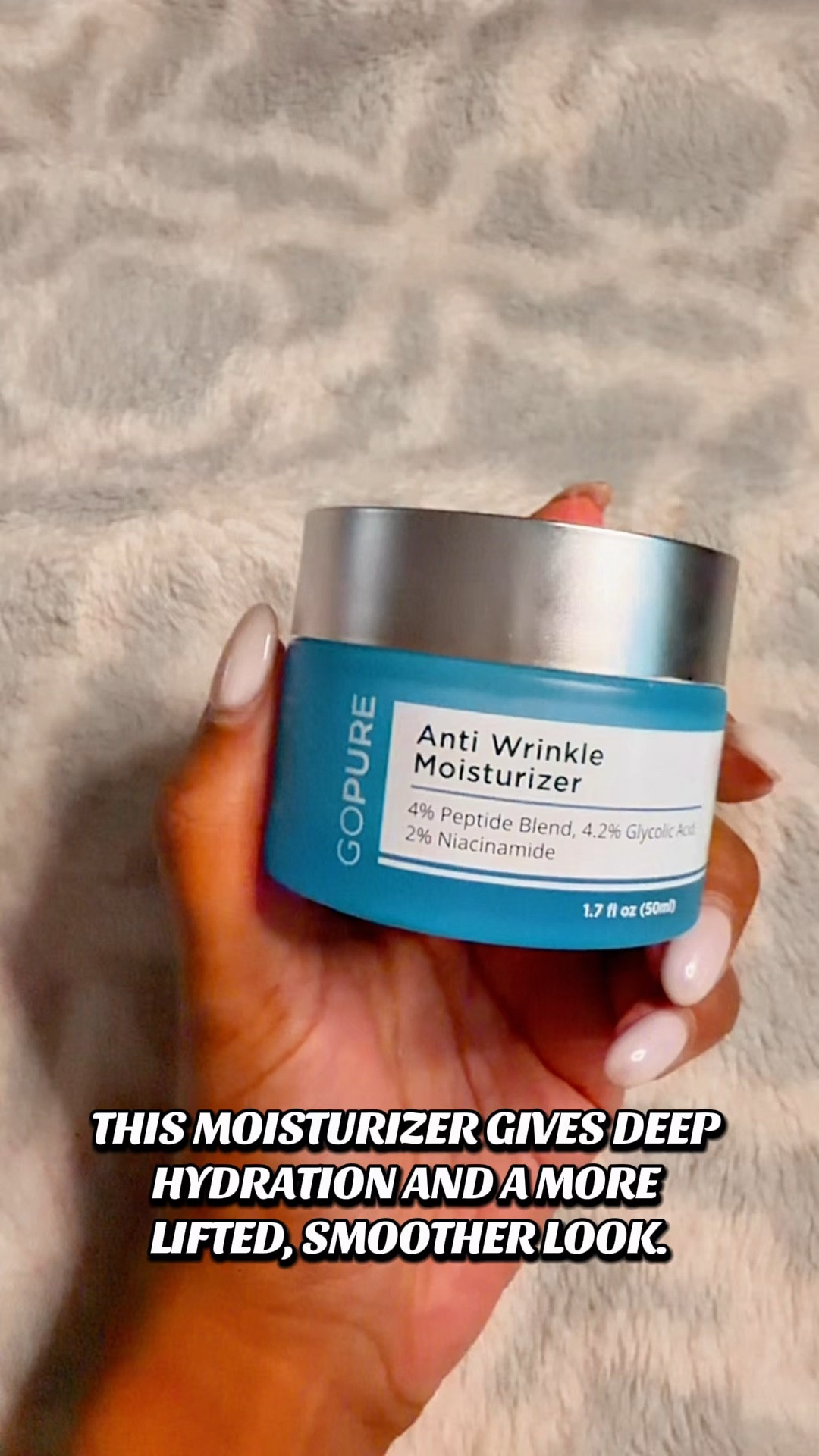 This moisturizer gives my skin deep hydration, helps smooth fine lines, and leaves me looking fresh and glowy every time. Obsessed with how lightweight it feels but how much it does. ✨

#gopure #skincream #antiwrinke #beauty #selfcare #amazon

#LTKBeauty #LTKGiftGuide #LTKselfcare
