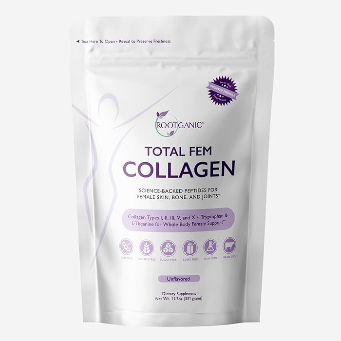 Total Fem Collagen Powder for Women - Non-Hormonal, Multi Collagen Peptides Supplement to Support... | Amazon (US)