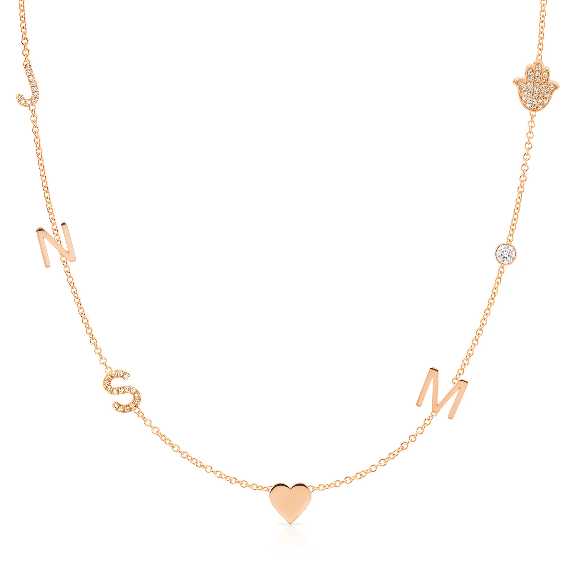 Custom Gold Necklace - 7 Letters | Maya Brenner