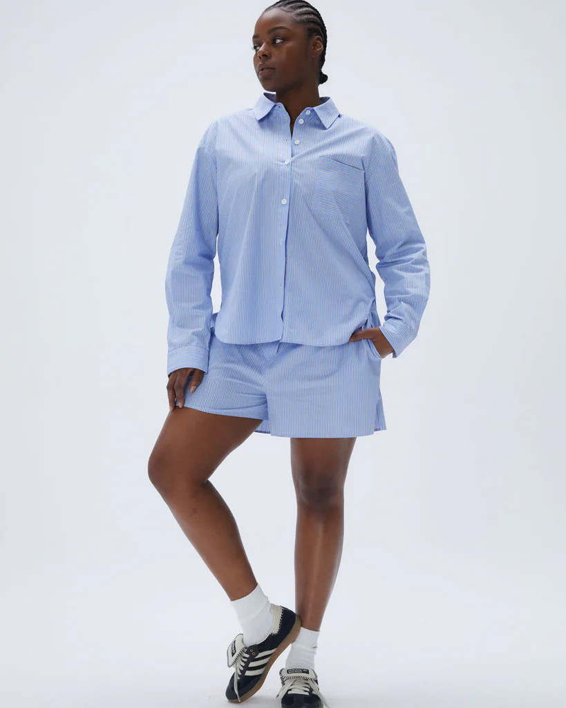 Cotton Boxer Shorts - Stripe | Adanola UK