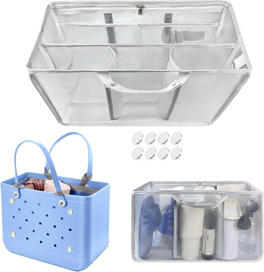 XYFuuee Beach Bag Organizer Inserts for X Large Bogg Bag Accessories, Original XL Lightweight Mes... | Amazon (US)