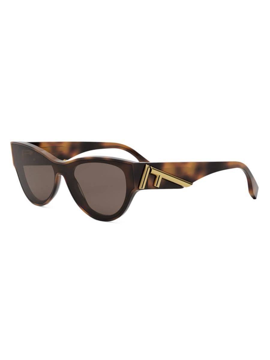 Fendi First Havana 138MM Round Sunglasses | Saks Fifth Avenue