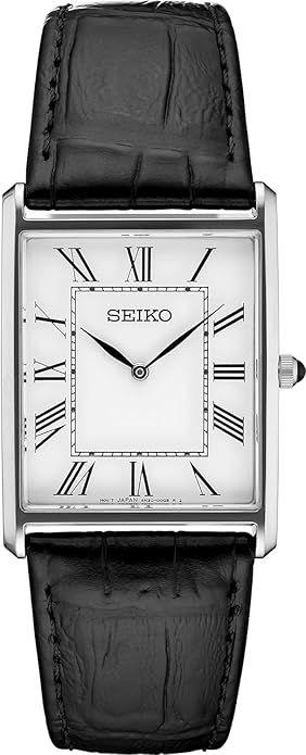 SEIKO Essentials Watch for Men - Essentials Collection - Water Resistant with Stainless Steel Rec... | Amazon (US)