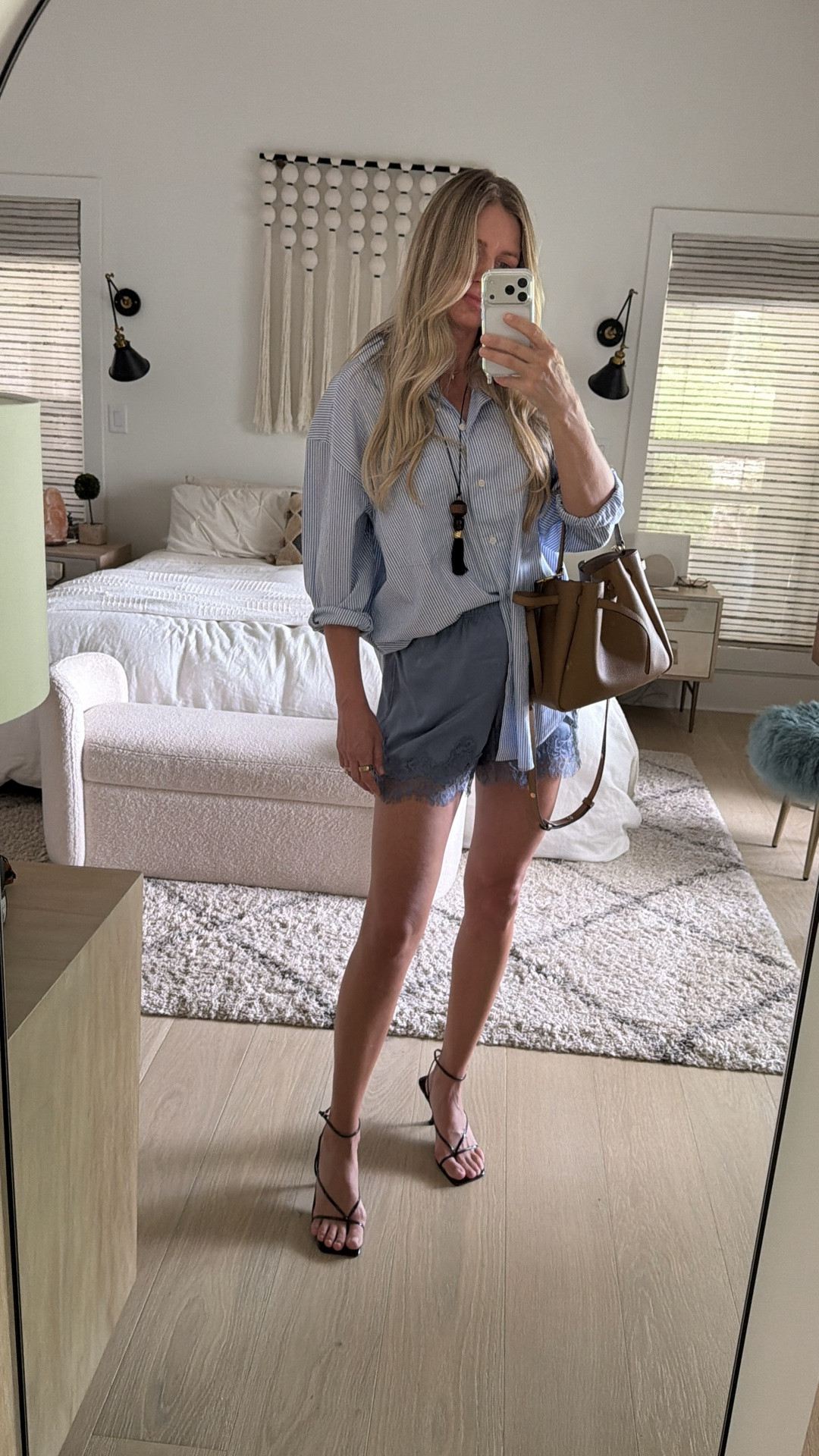 Loving these elegant summer short! Under $60
5 colors available, sizes going quick!

*wearing size S, TTS
#lacetrim #summershorts #chic #blues #blueandtan #buttondown #summer2026trends

#LTKootd #LTKstorytime #LTKOver40