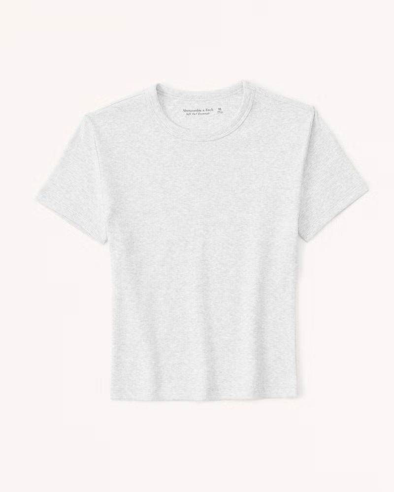 Essential Rib Baby Tee | Abercrombie & Fitch (UK)