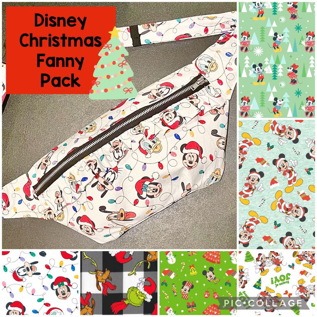 Disney Christmas Fanny Pack - Etsy | Etsy (US)