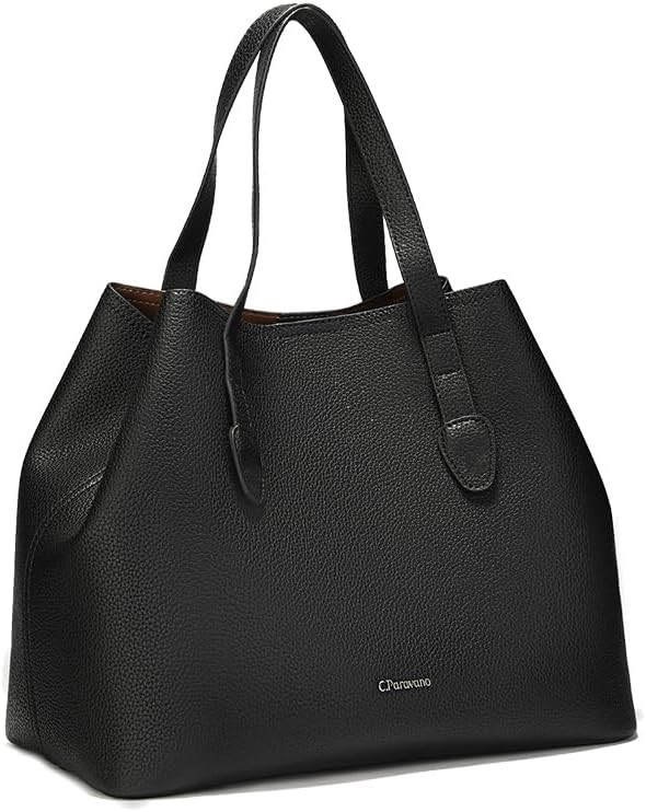 C.Paravano Large Capacity Tote Handbag | Full Grain Leather Tote Bag | Hobo Bag | Women's Top Han... | Amazon (US)