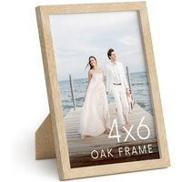 Haus & Hues 4x6 Picture Frame Wood - Set Of 1 Natural 4x6, Beige Photo For Walls | Etsy (US)